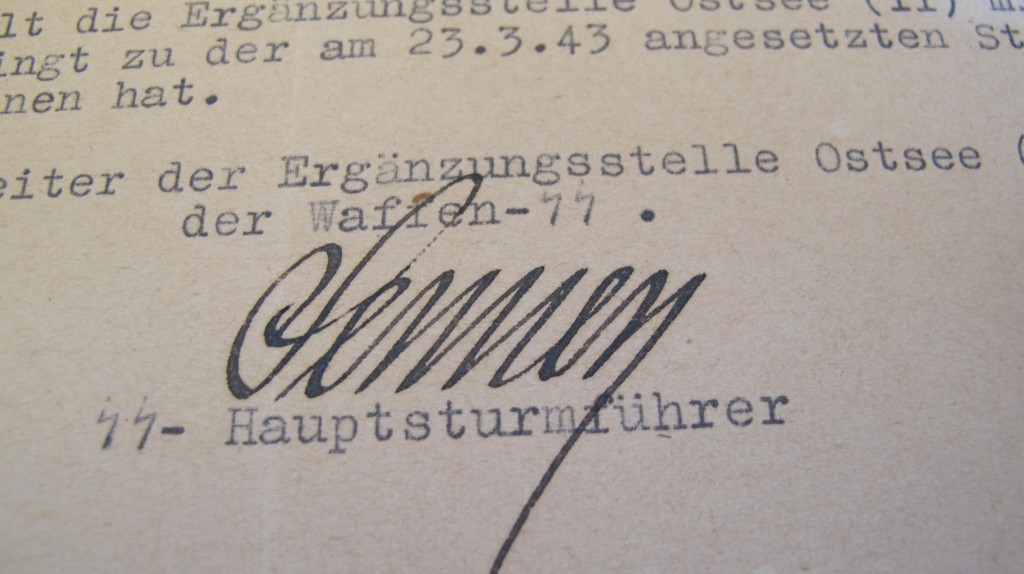 Third Reich Waffen SS Conscription Letter – Item 81606 | Military Antiques